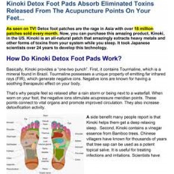 Kinoki Cleansing Detox Foot Pads - Cleanse and energize your body and experience-50%Discount